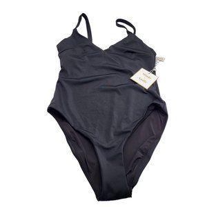 Mindy x Andie The Marco One Piece Black Swimsuit Womens SZ MED NWT